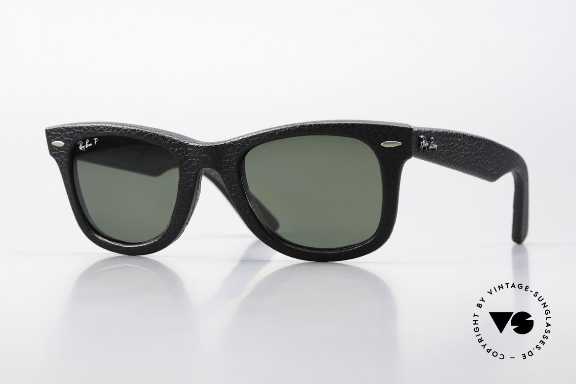 Ray Ban Wayfarer I Leather Genuine Leather Edition, rare Ray-Ban Wayfarer Genuine Leather Edition, Passend für Herren und Damen