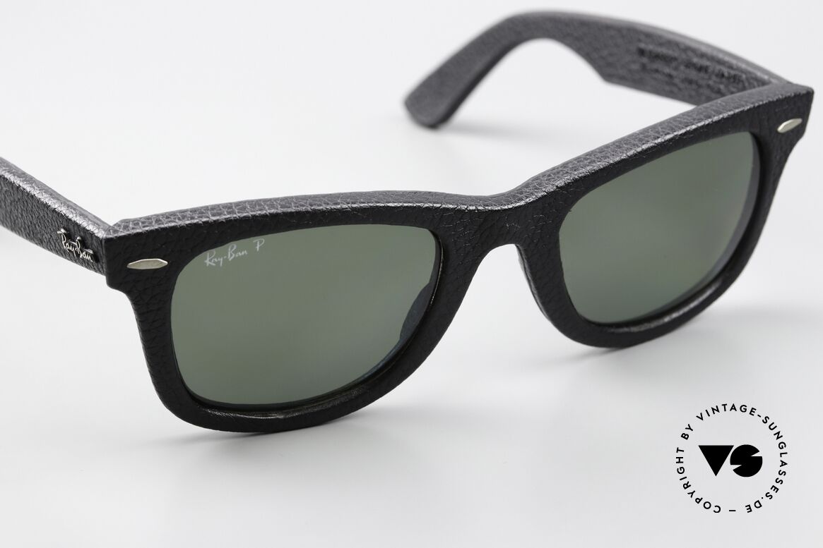 Ray Ban Wayfarer I Leather Genuine Leather Edition, ungetragen (wie alle unsere RAY-BAN Brillen), Passend für Herren und Damen