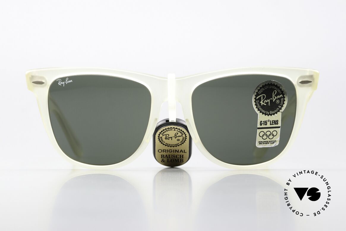 Ray Ban Wayfarer II Smoke Crystal Limited USA, 80er Bestseller-Sonnenbrille: Sonnenbrillen-Legende, Passend für Herren und Damen