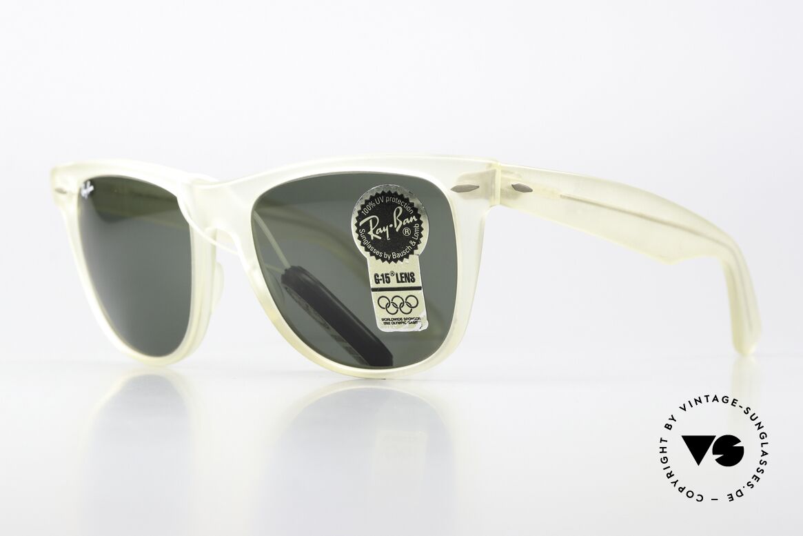 Ray Ban Wayfarer II Smoke Crystal Limited USA, heute so oft kopiert und nie erreicht; echt VINTAGE!, Passend für Herren und Damen