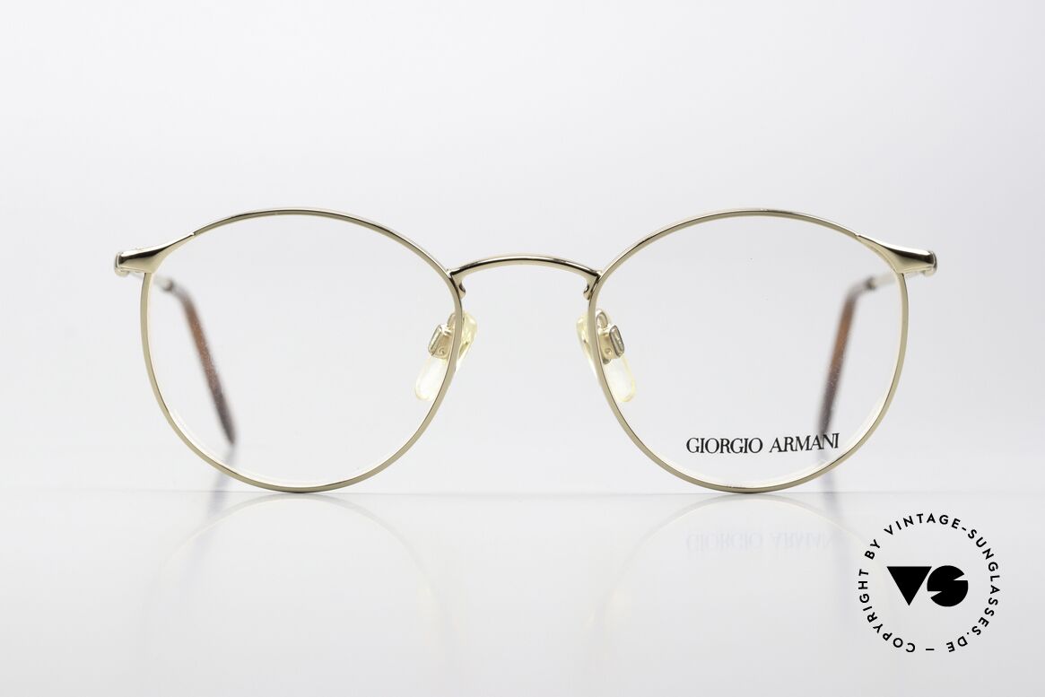 Giorgio Armani 132 Pantobrille Runder SunClip, Größe: small, Passend für Herren und Damen
