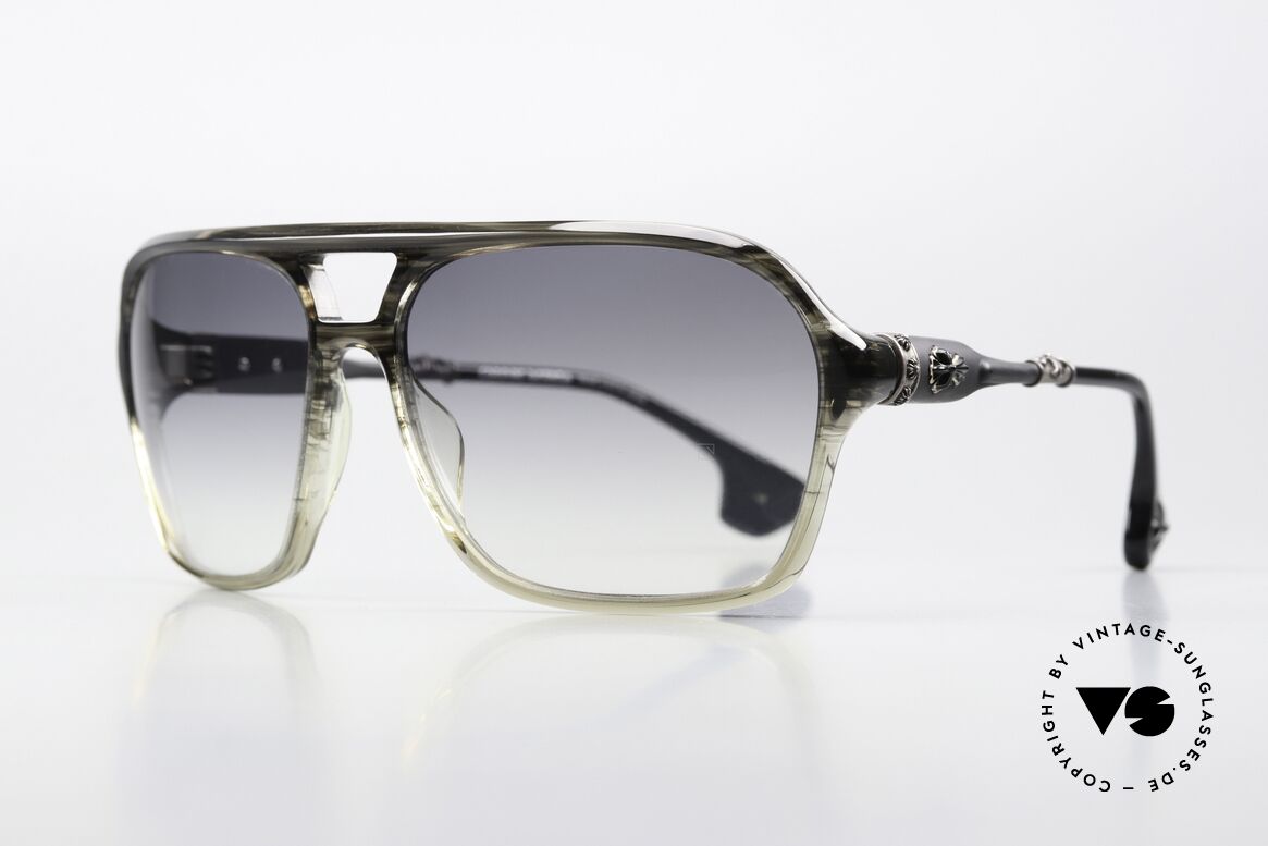 Chrome Hearts Box Lunch Firmengeschichte Von 2002, Color Code BKS = Black Stripe / Sterling Silber, Passend für Herren und Damen