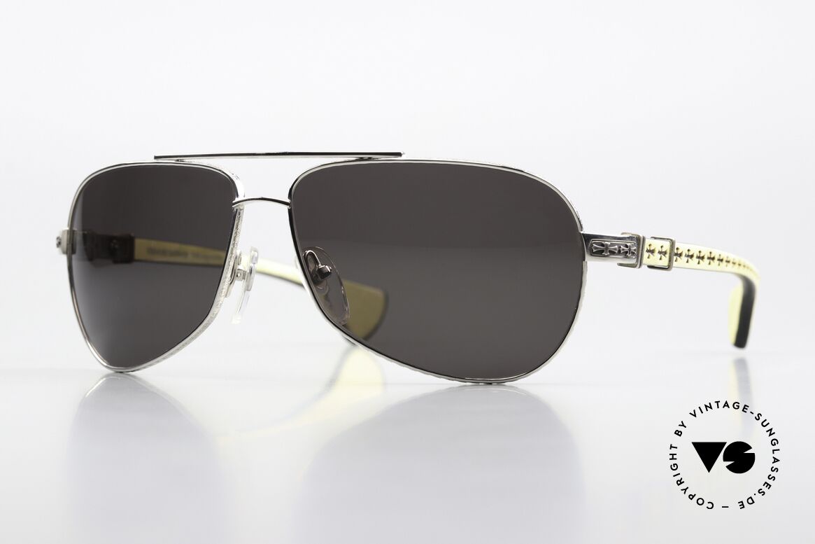 Chrome Hearts The Beast 1 Edelholz Sonnenbrille Luxus, Chrome Hearts Edelholz-Sonnenbrille von 2002, Passend für Herren Chrome Hearts The Beast 1 Edelholz Sonnenbrille Luxus, Chrome Hearts Edelholz-Sonnenbrille von 2002, Passend für Herren