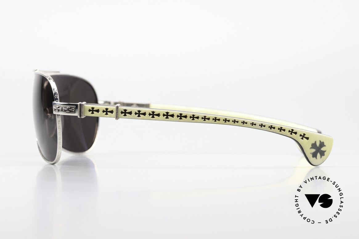 Chrome Hearts The Beast 1 Edelholz Sonnenbrille Luxus, Aviator Luxus Herrensonnenbrille, Sammlerstück, Passend für Herren Chrome Hearts The Beast 1 Edelholz Sonnenbrille Luxus, Aviator Luxus Herrensonnenbrille, Sammlerstück, Passend für Herren