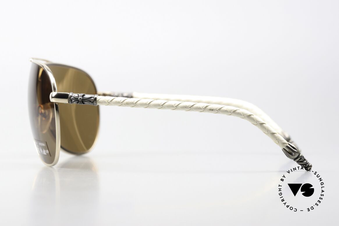 Chrome Hearts Double Dip Ordinärer Slang Modellname, entspiegelte ZEISS Sonnengläser in 'foxy brown', Passend für Herren und Damen