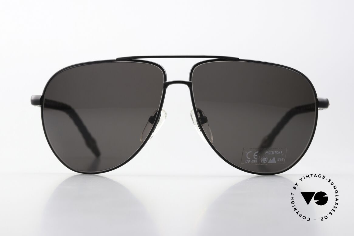 Chrome Hearts Double Dip Aviator Lederbrille Von 2002, Chrome Hearts 'Double Dip' Sonnenbrille, 2002, Passend für Herren und Damen