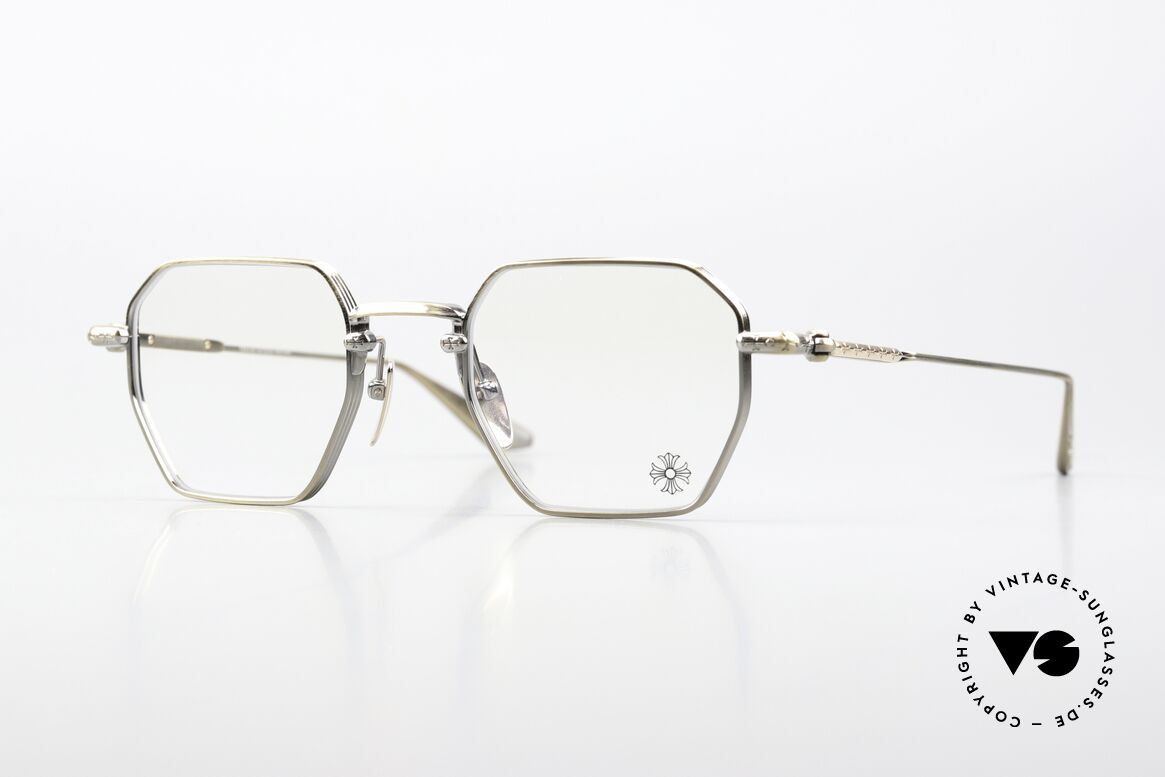 Chrome Hearts Lump Luxusbrille In Antik Gold, achteckige Chrome Hearts Fassung, LUMP, Passend für Herren und Damen