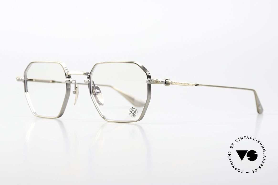 Chrome Hearts Lump Luxusbrille In Antik Gold, äußerst elegante Legierung in Antik-Gold, Passend für Herren und Damen