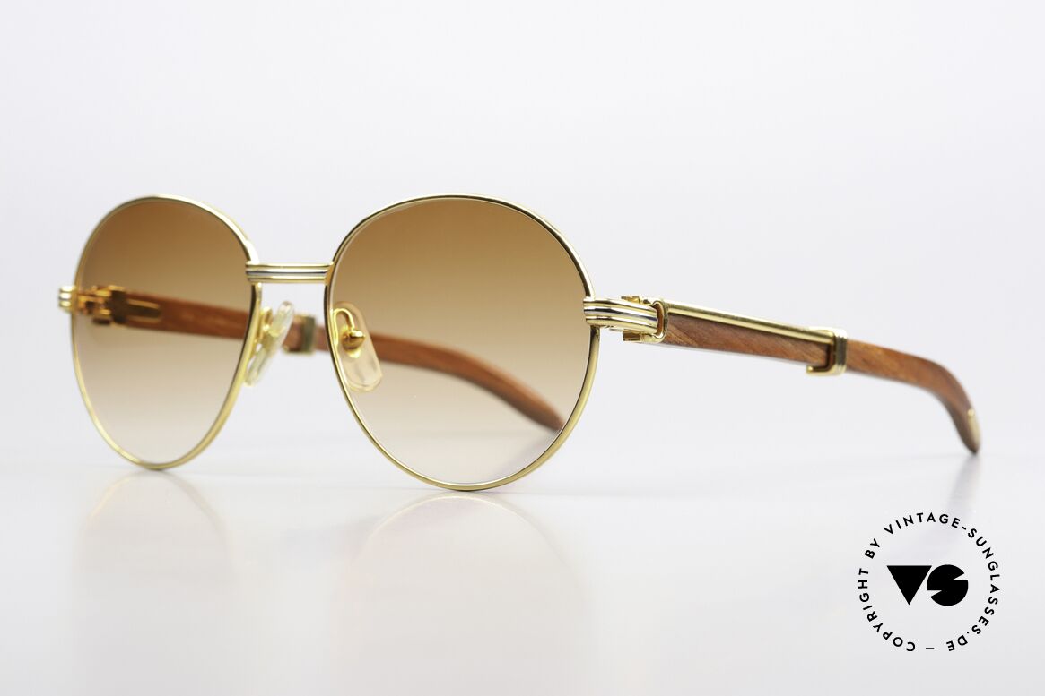 Cartier Bagatelle Bubinga Edelholzbrille Luxus, kostbare Rarität der teuren 'Precious Wood' Serie, Passend für Herren und Damen Cartier Bagatelle Bubinga Edelholzbrille Luxus, kostbare Rarität der teuren 'Precious Wood' Serie, Passend für Herren und Damen