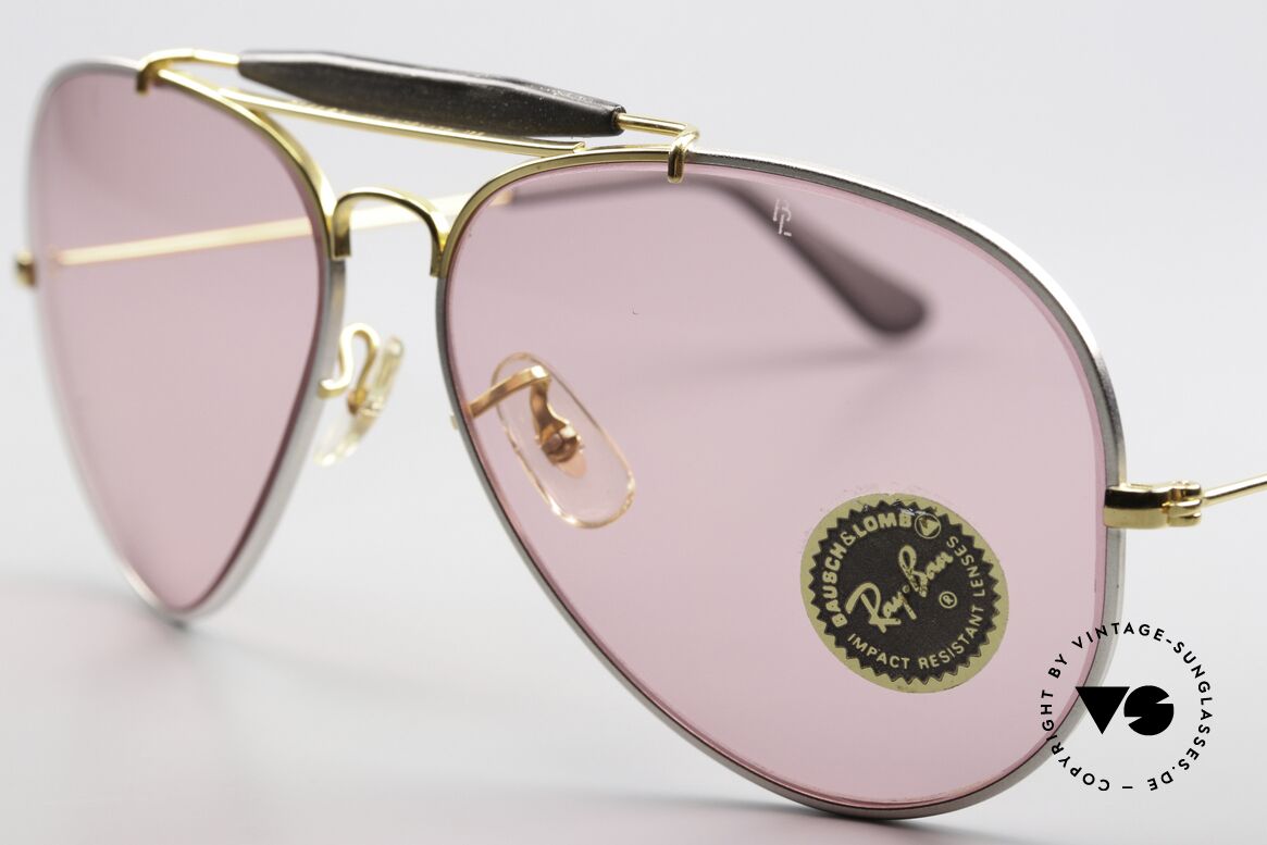 Ray Ban Outdoorsman II Precious Changeable Pink, produziert in den 1970ern & 80ern von Bausch&Lomb, Passend für Herren und Damen