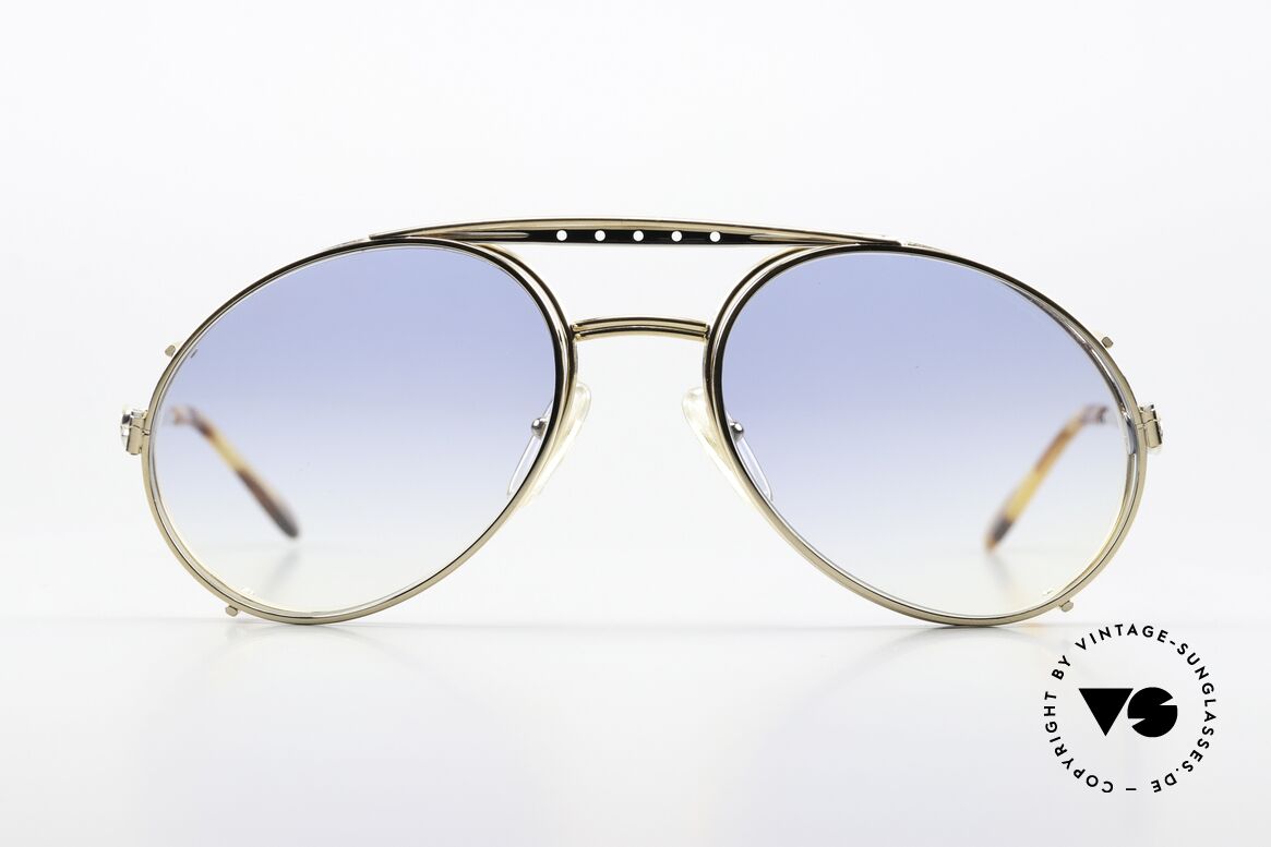 Bugatti 02908 Vintage Brille Mit Vorhänger, in typischer / legendärer Bugatti-Tropfenform, Passend für Herren