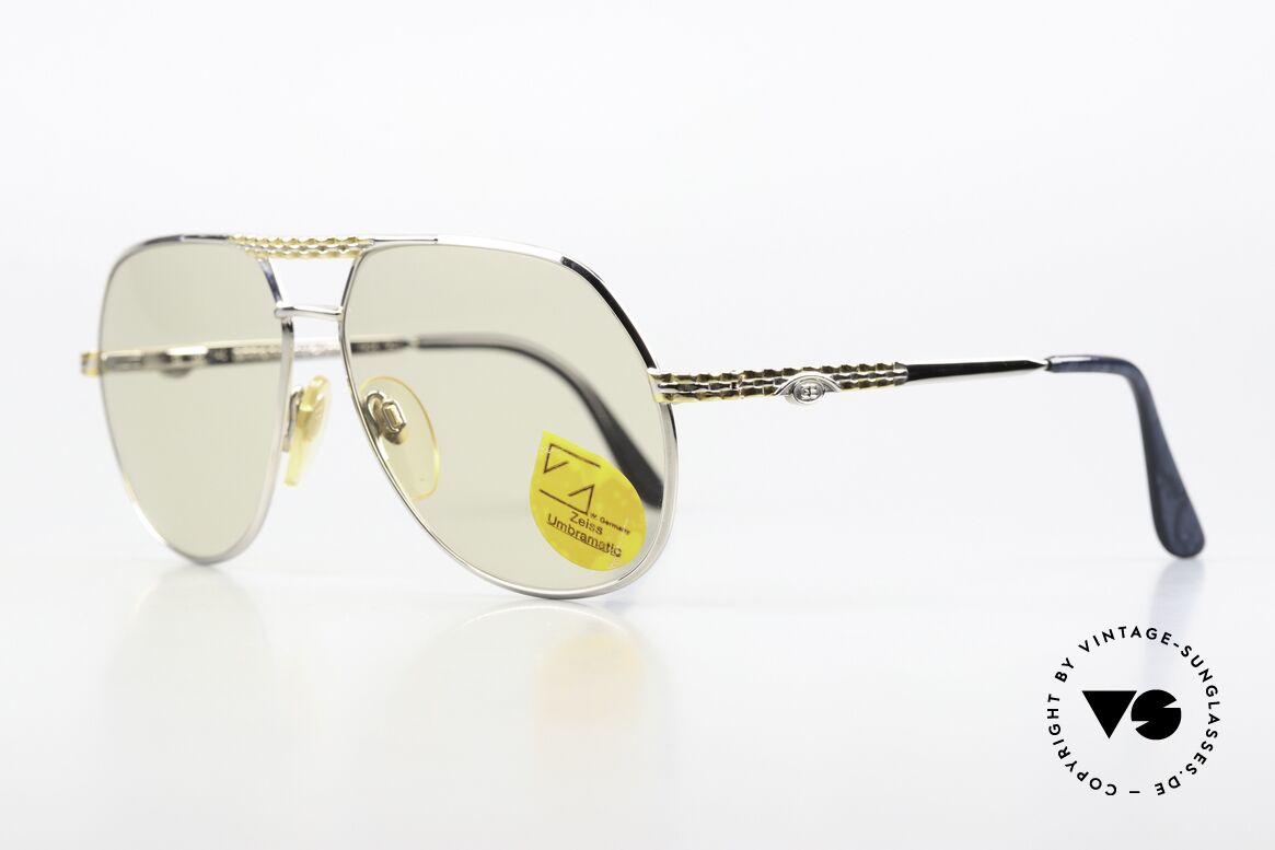 Bugatti EB502 - L Zeiss Automatik Gläser, Zeiss Mineral-Gläser verdunkeln bei Sonne automatisch, Passend für Herren