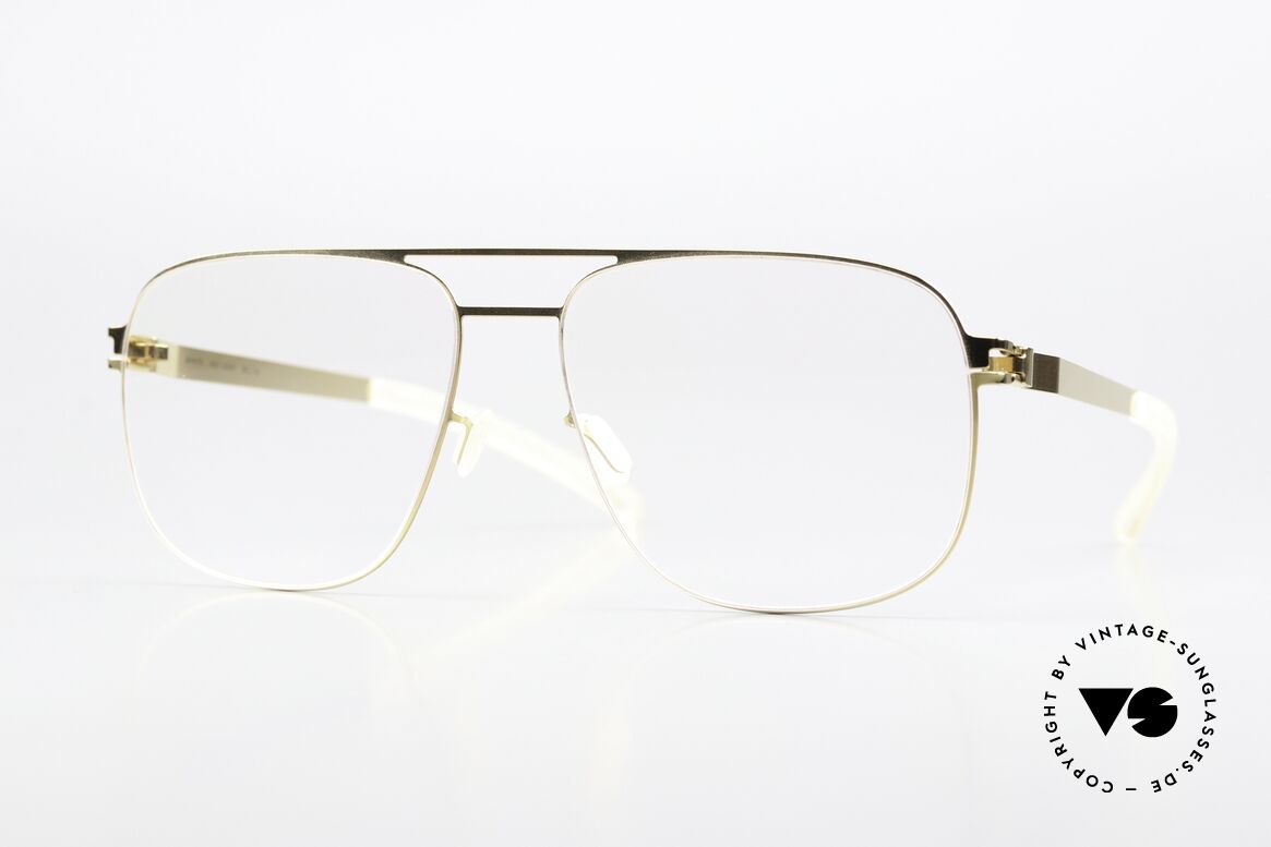 Mykita Louis Herrenbrille No1 Collection, eckige Metallbrille, LOUIS in Größe 55-15, color 013, Passend für Damen