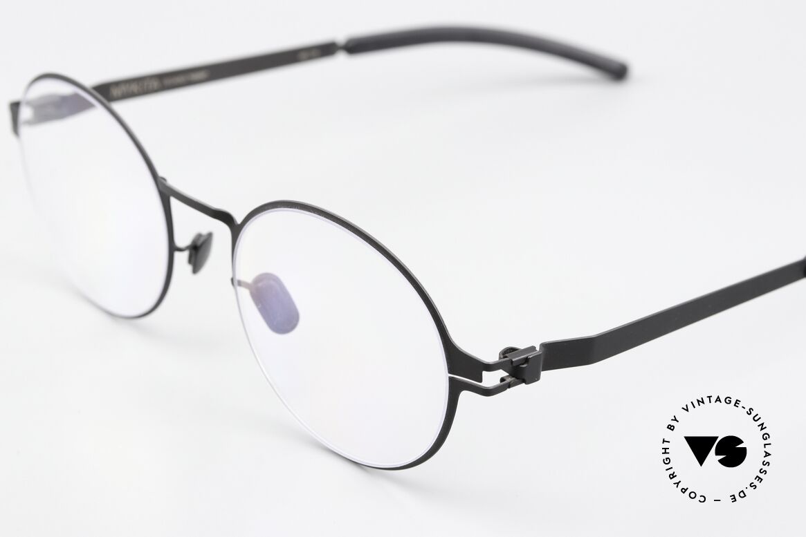 Mykita Ninni Runde Brille Klassisch Schwarz, wohlbekannte Spitzenqualität; handmade in Germany, Passend für Herren und Damen