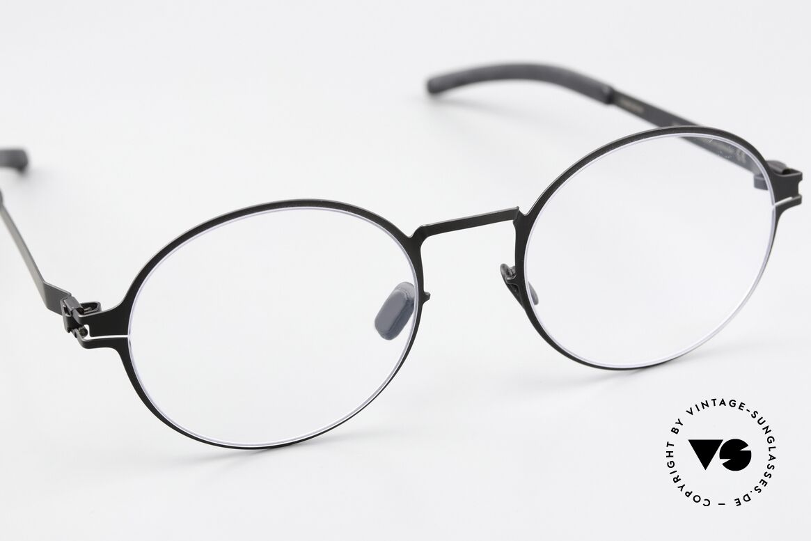 Mykita Ninni Runde Brille Klassisch Schwarz, ungetragenes Modell mit original Mykita Verpackung, Passend für Herren und Damen
