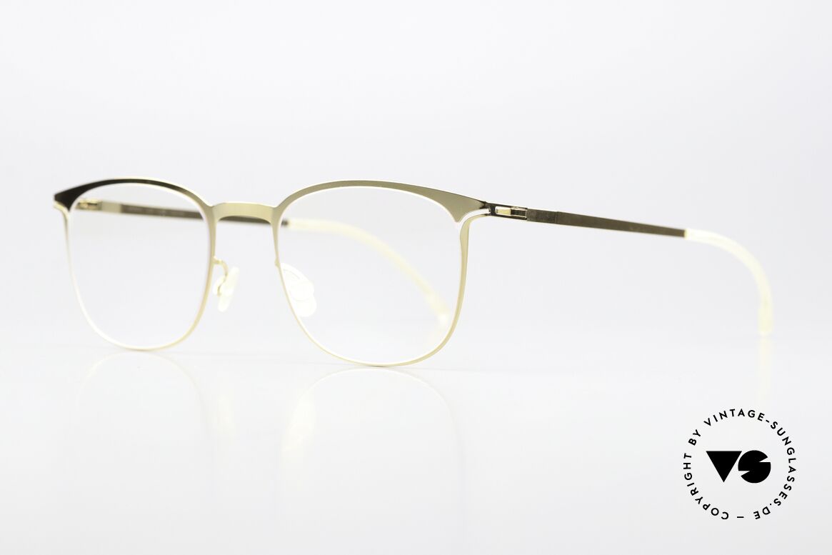 Mykita Lykke Lite Collection Von 2013, der Farbcode 013 heißt "Glossy Gold" = gold glänzend, Passend für Damen
