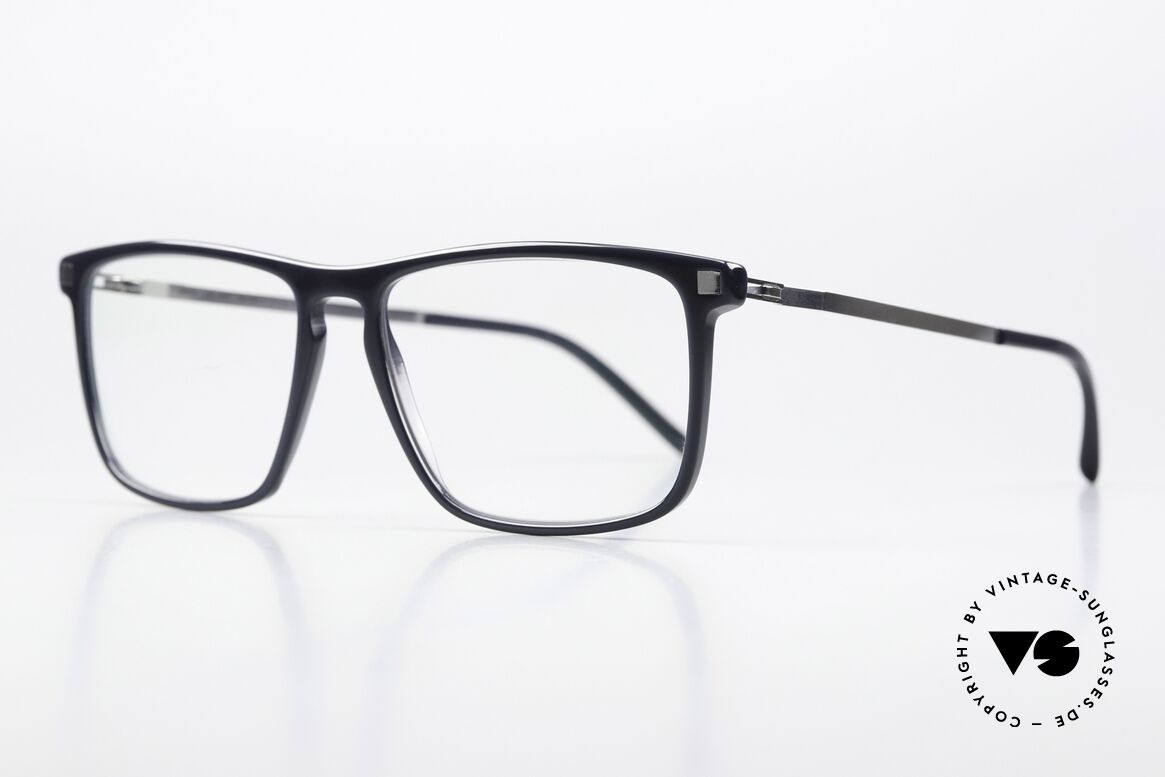 Mykita Arvik Dark Blue / Shiny Silver, interessante Farbe 979 in 'dark blue / shiny silver', Passend für Herren und Damen