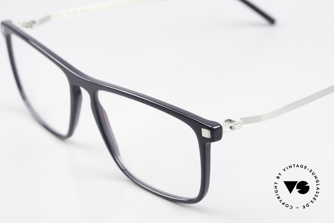 Mykita Arvik Dark Blue / Shiny Silver, ungetragenes Modell von 2017-2018 mit Mykita Etui, Passend für Herren und Damen