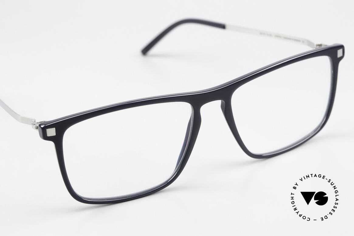 Mykita Arvik Dark Blue / Shiny Silver, tatsächlich noch 'handmade in Germany' (in Berlin), Passend für Herren und Damen