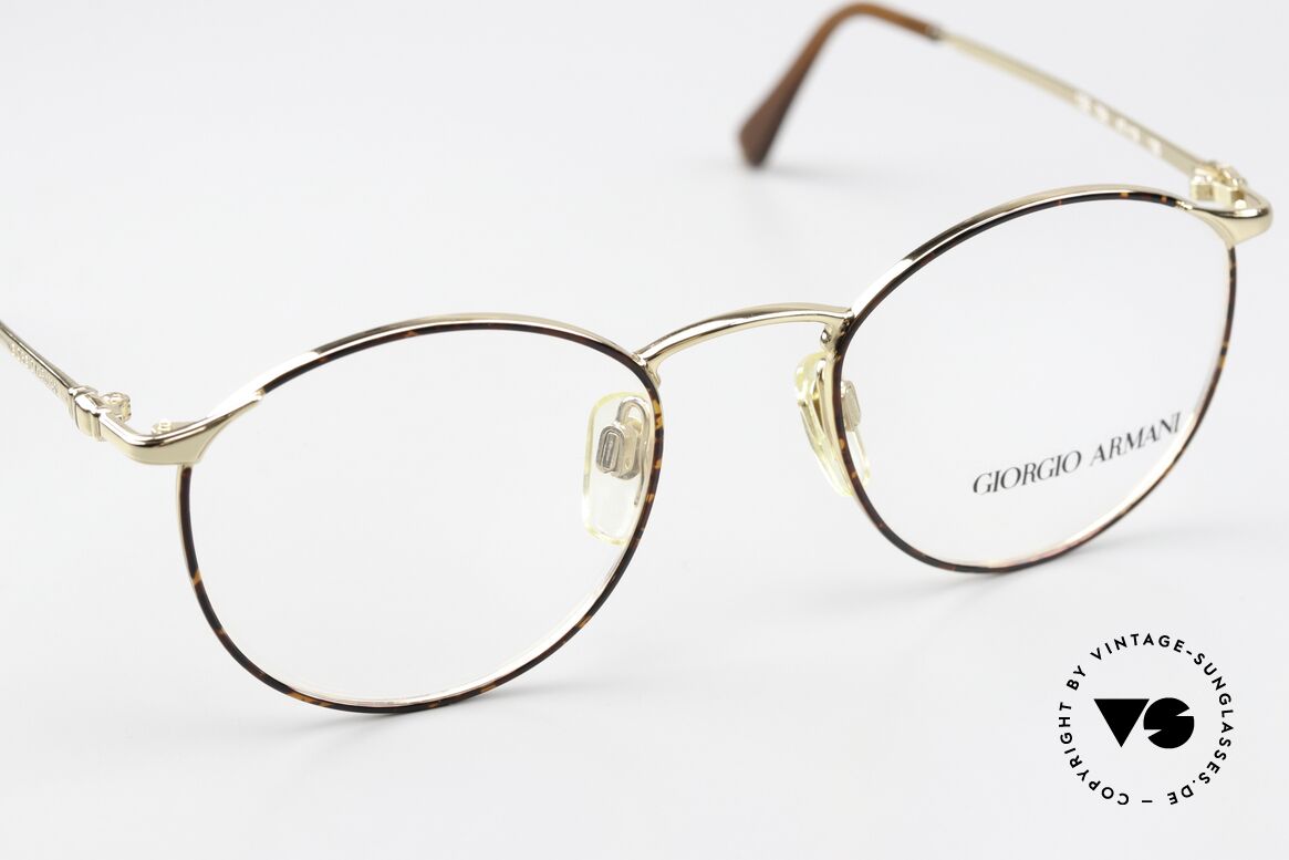 Giorgio Armani 132 47mm Alte Pantobrille Small 90er, ungetragen; wie alle unsere vintage Armani Fassungen, Passend für Herren