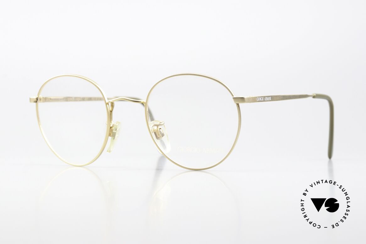 Giorgio Armani 201 47mm Vintage Brille 90er Unisex, panto GIORGIO Armani vintage Designer-Fassung, Passend für Herren und Damen