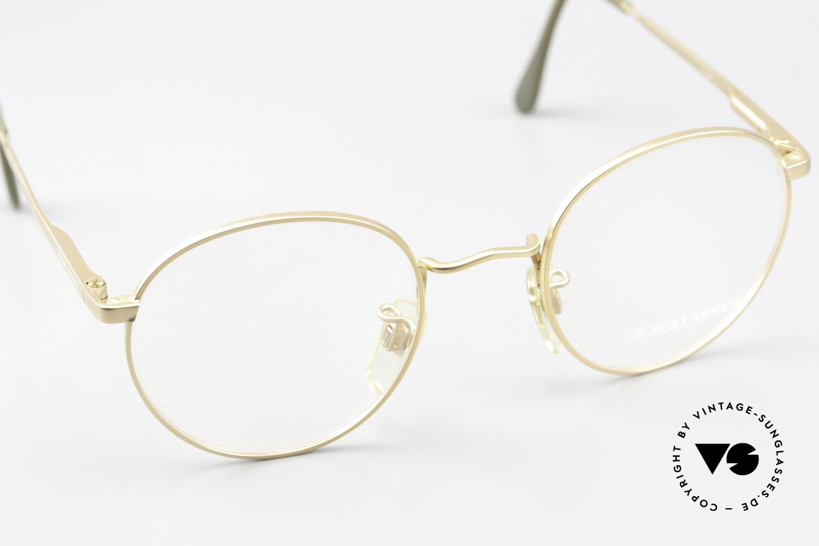 Giorgio Armani 201 47mm Vintage Brille 90er Unisex, KEINE RETROBRILLE, ein altes Armani ORIGINAL, Passend für Herren und Damen