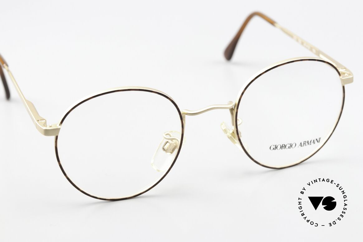 Giorgio Armani 201 47mm Mattgold Kastanienbraun, KEINE RETROBRILLE, ein altes Armani ORIGINAL, Passend für Herren und Damen