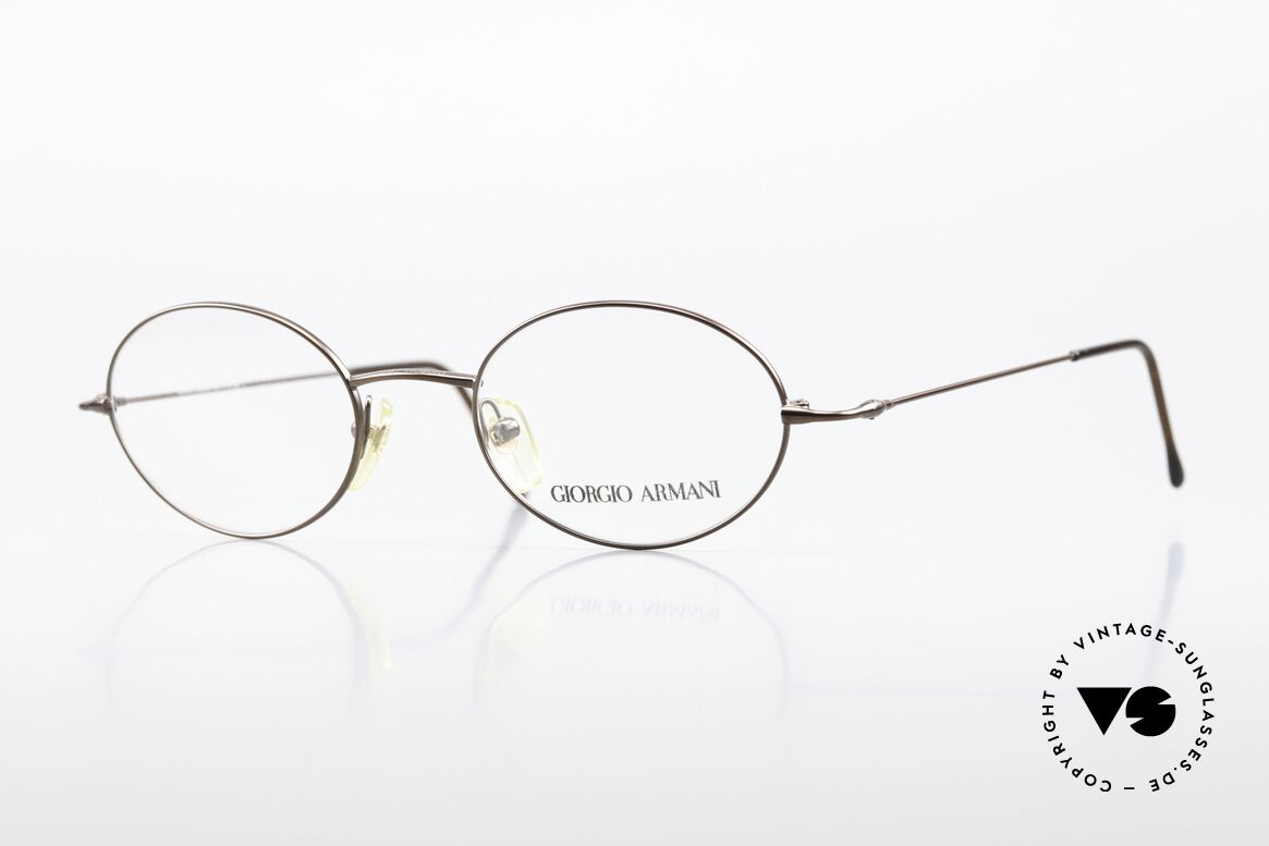Giorgio Armani 281 Ovale Vintage Brille No Retro, vintage Designer-Brillenfassung v. Giorgio Armani, Passend für Herren und Damen