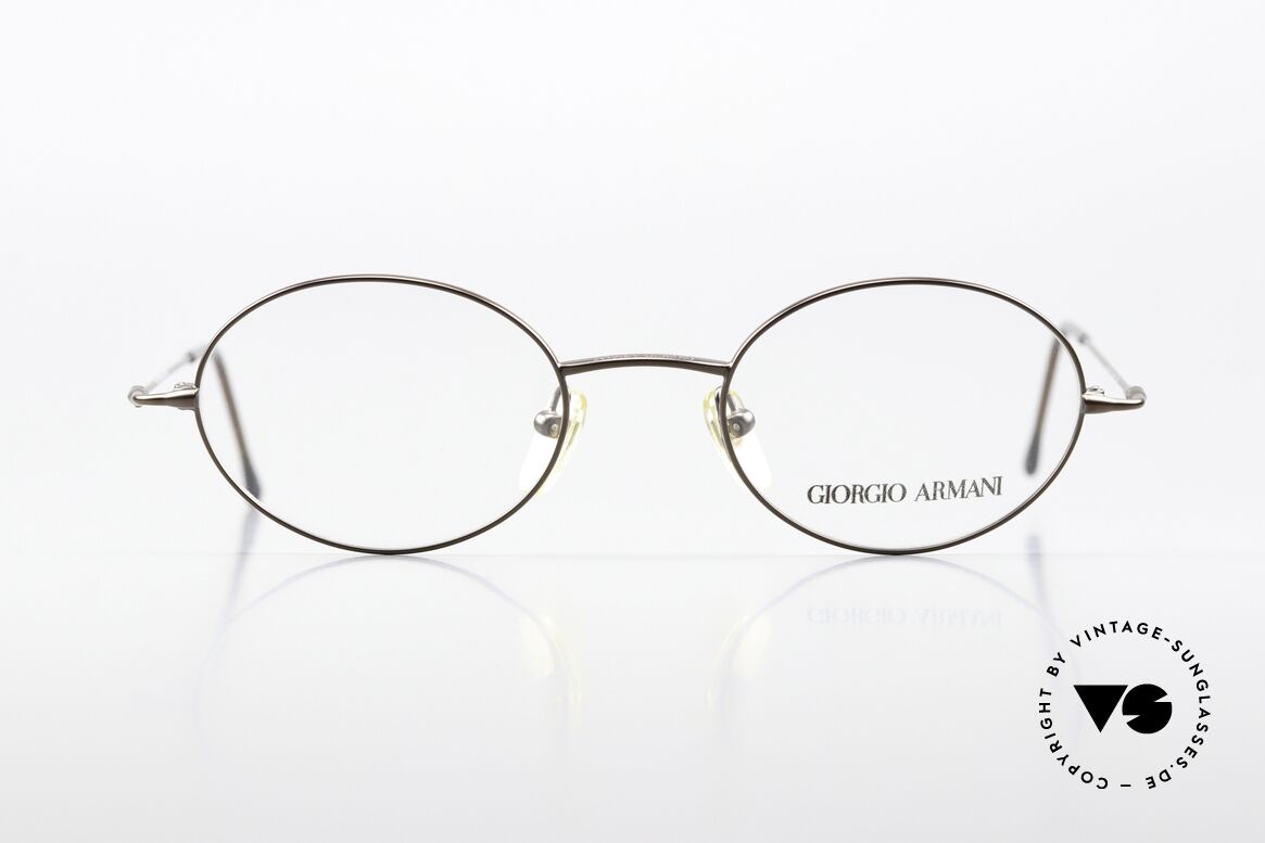 Giorgio Armani 281 Ovale Vintage Brille No Retro, ovale Brillenform, M Gr. 48/20; zeitloser Klassiker, Passend für Herren und Damen