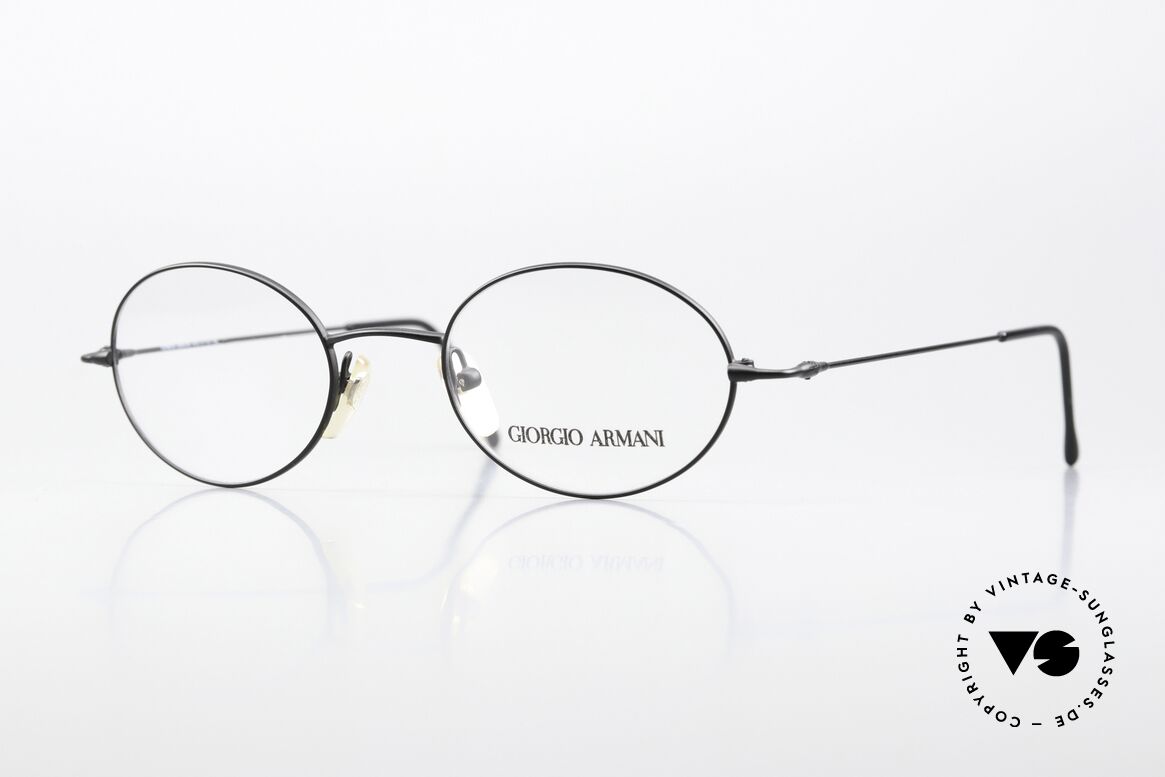 Giorgio Armani 281 90er Metallbrille Schwarz, vintage Designer-Brillenfassung v. Giorgio Armani, Passend für Herren und Damen Giorgio Armani 281 90er Metallbrille Schwarz, vintage Designer-Brillenfassung v. Giorgio Armani, Passend für Herren und Damen