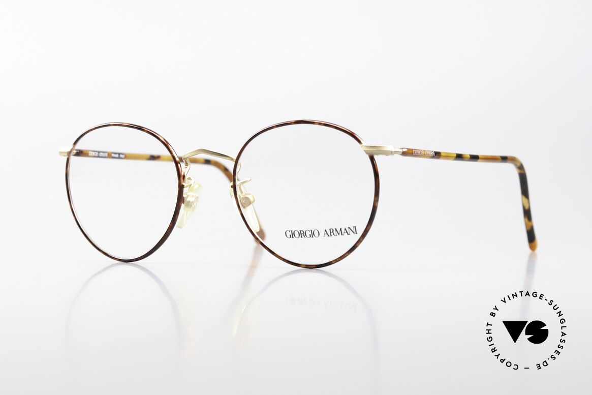 Giorgio Armani 138 Vintage Panto Brille Small, unisex 80er/90er J. Giorgio Armani DesignerBrille, Passend für Herren und Damen