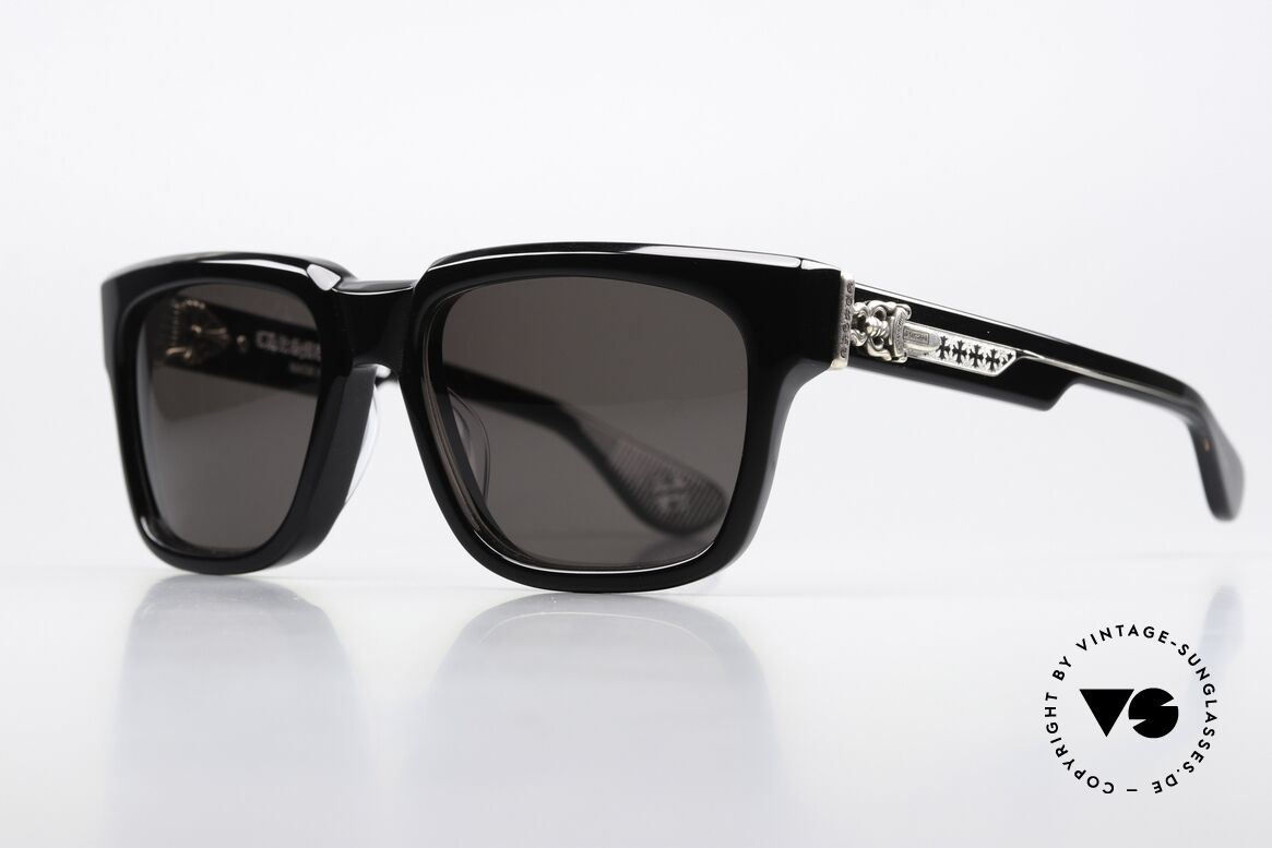 Chrome Hearts Box-Officer Herren Sonnenbrille 925er, mit 925er Sterling Silber als Dekor-Elemente, Passend für Herren