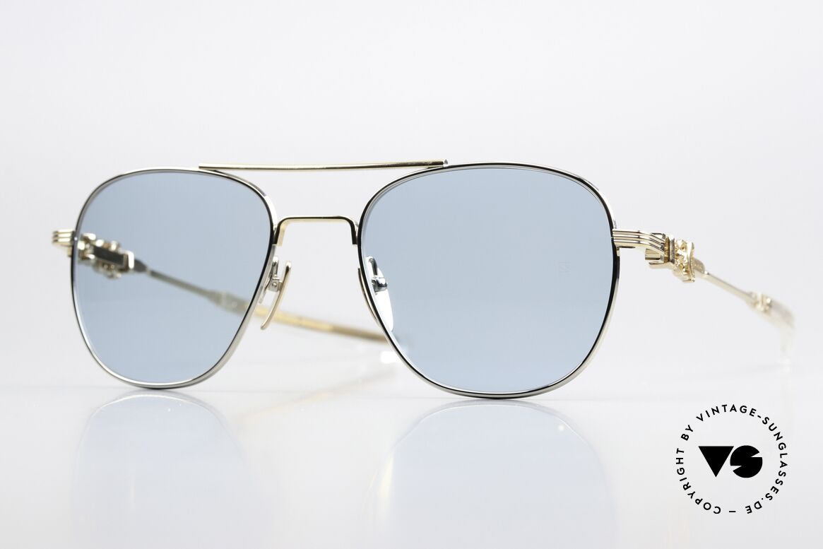 Chrome Hearts Wence Herrensonnenbrille Bicolor, rare CHROME HEARTS Sonnenbrille für Kenner, Passend für Herren