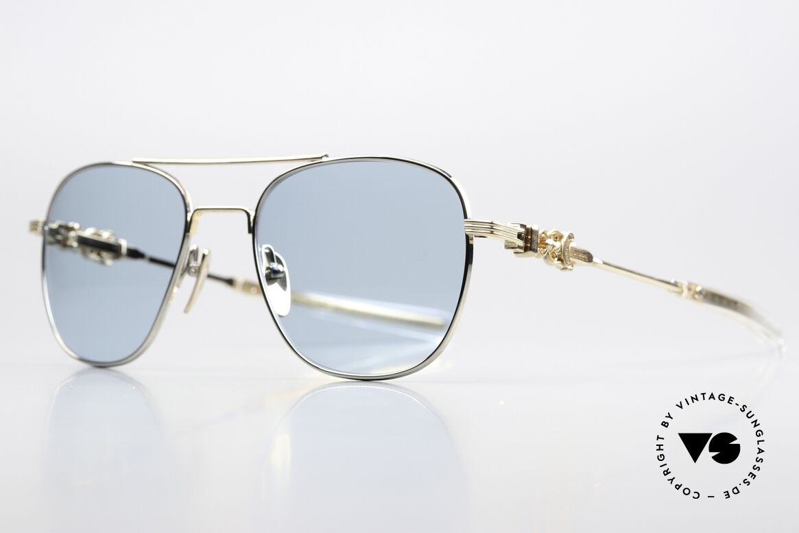 Chrome Hearts Wence Herrensonnenbrille Bicolor, provokanter Luxus-Lifestyle (typisch für C.H.), Passend für Herren