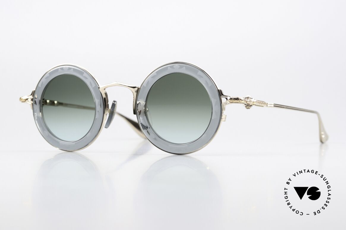 Chrome Hearts Cliticism Runde Luxus Sonnenbrille, edle, runde CHROME HEARTS Sonnenbrille, Passend für Herren und Damen