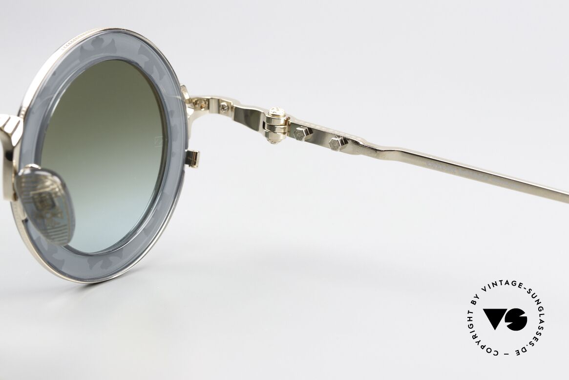 Chrome Hearts Cliticism Runde Luxus Sonnenbrille, ein Highlight für alle Chrome Hearts Kenner, Passend für Herren und Damen