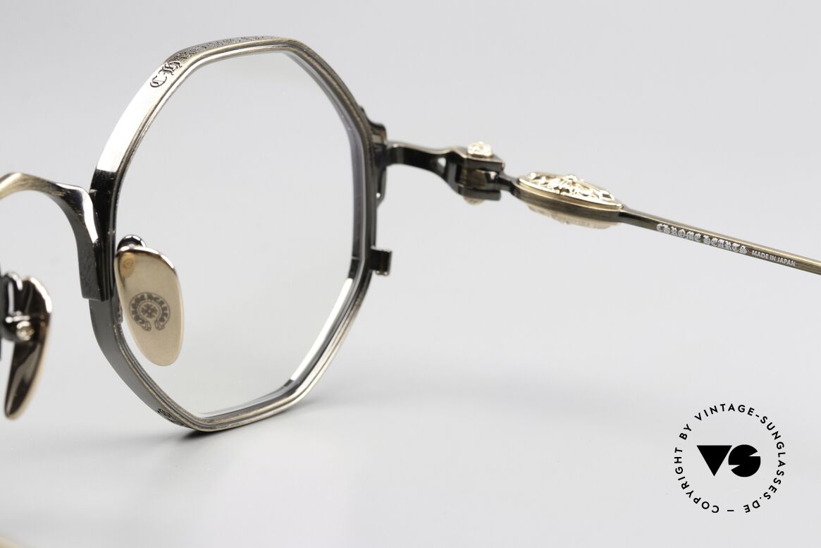 Chrome Hearts Tiggies Luxusbrille Achteckig AG, Größe: medium, Passend für Herren und Damen