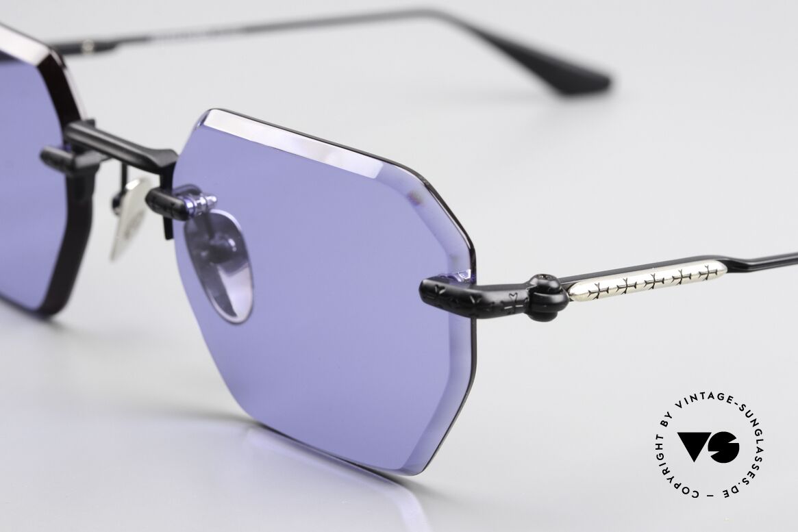 Chrome Hearts Hole Shot 925er Sterling Silber Decor, Iris Sonnengläser mit Facettenschliff; 100% UV, Passend für Herren und Damen