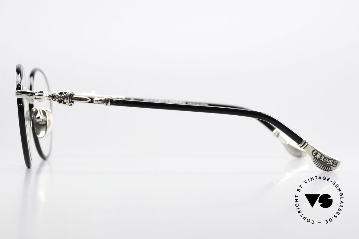 Chrome Hearts Firkin Pantobrille Sterling Silber, mit den typischen CHROME HEARTS Insignien, Passend für Herren und Damen