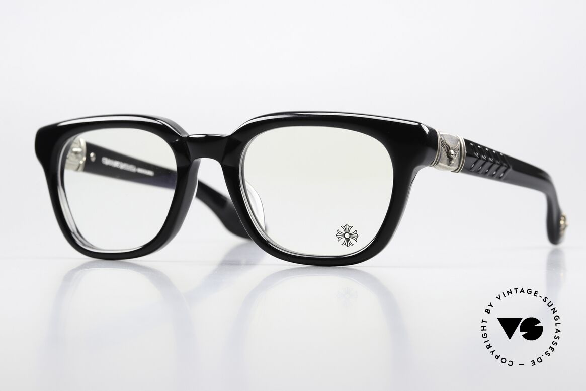 Chrome Hearts Well Hell Yeah Herrenbrille Mit Totenkopf, CHROME HEARTS Herrenbrille mit Totenkopf, Passend für Herren