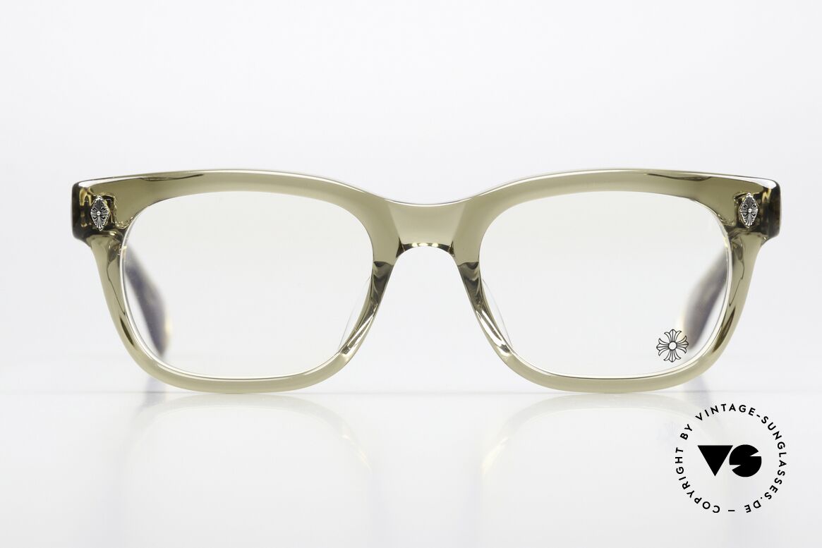 Chrome Hearts Dooable Dicke Azetatbrille Herren, Mod. DOOABLE in Farbe 'Army', Größe 52/20, Passend für Herren