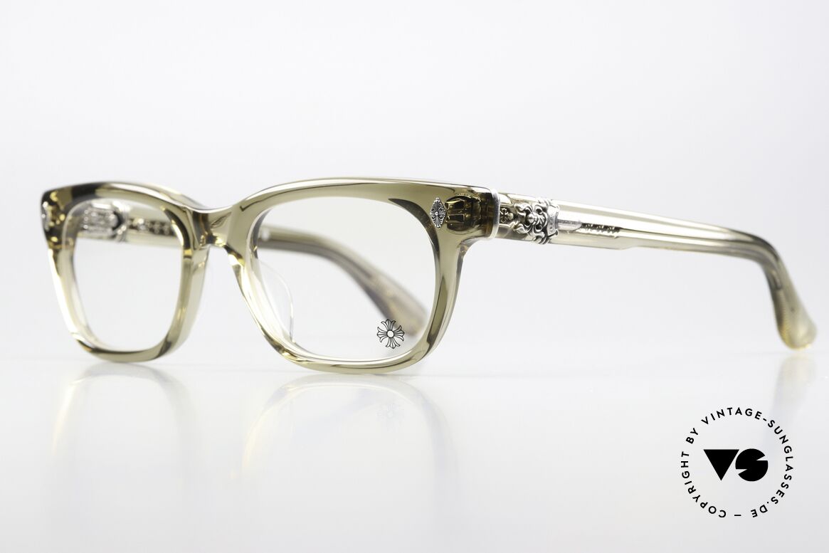Chrome Hearts Dooable Dicke Azetatbrille Herren, mit den typischen Chrome Hearts Insignien, Passend für Herren