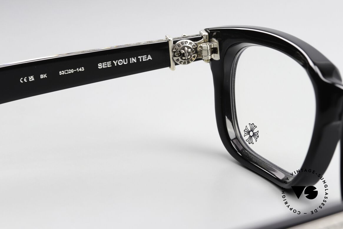 Chrome Hearts See You In Tea Herrenbrille Mit Schwertlilie, Fassung kann beliebig verglast werden (Gleitsicht), Passend für Herren