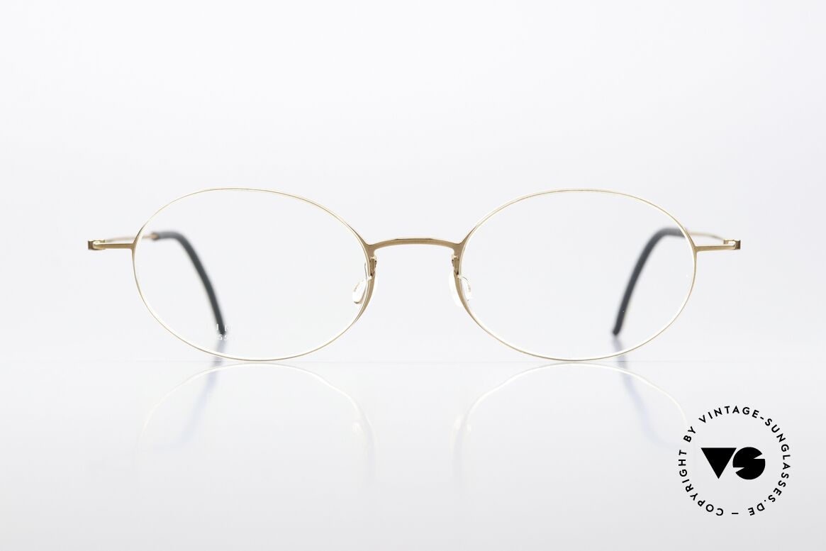 Lindberg 5503 Thintanium Dünne Titanium Brille Oval, col. code PU15: Glossy Dark Gold (Kupfergold poliert), Passend für Herren und Damen