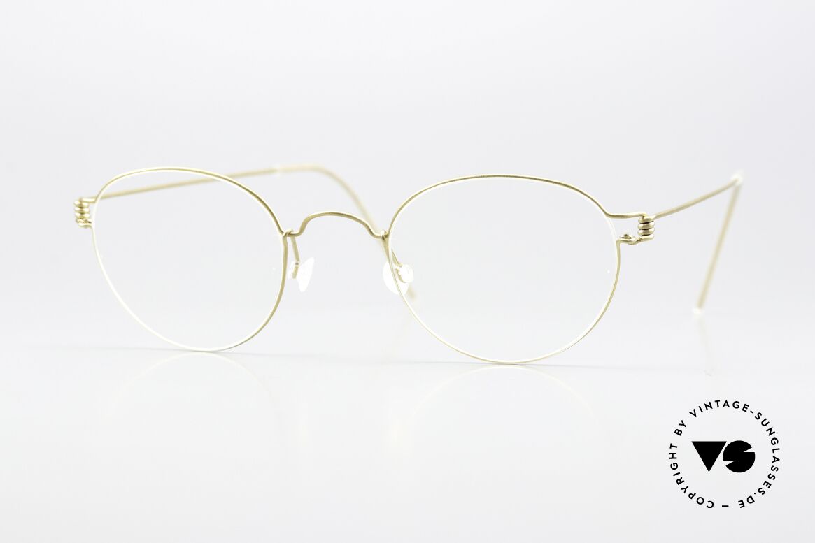 Lindberg Matt Air Titan Rim Panto Titanium Brille Unisex, LINDBERG Air Titanium Rim Brille in Größe 44-22, 145, Passend für Herren und Damen