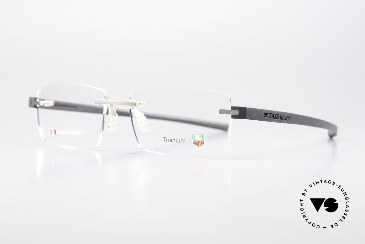 Tag Heuer 3941 Reflex Herren Luxusbrille Von 2004, Avantgarde "Racing" Bügel aus Elastomer-Gummi, Passend für Herren