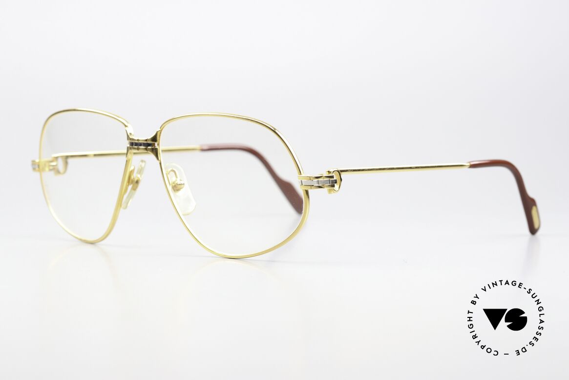 Cartier Panthere G.M. - M Vintage Brille 1988 Luxus, wurde 1988 veröffentlicht und dann bis 1997 produziert, Passend für Herren