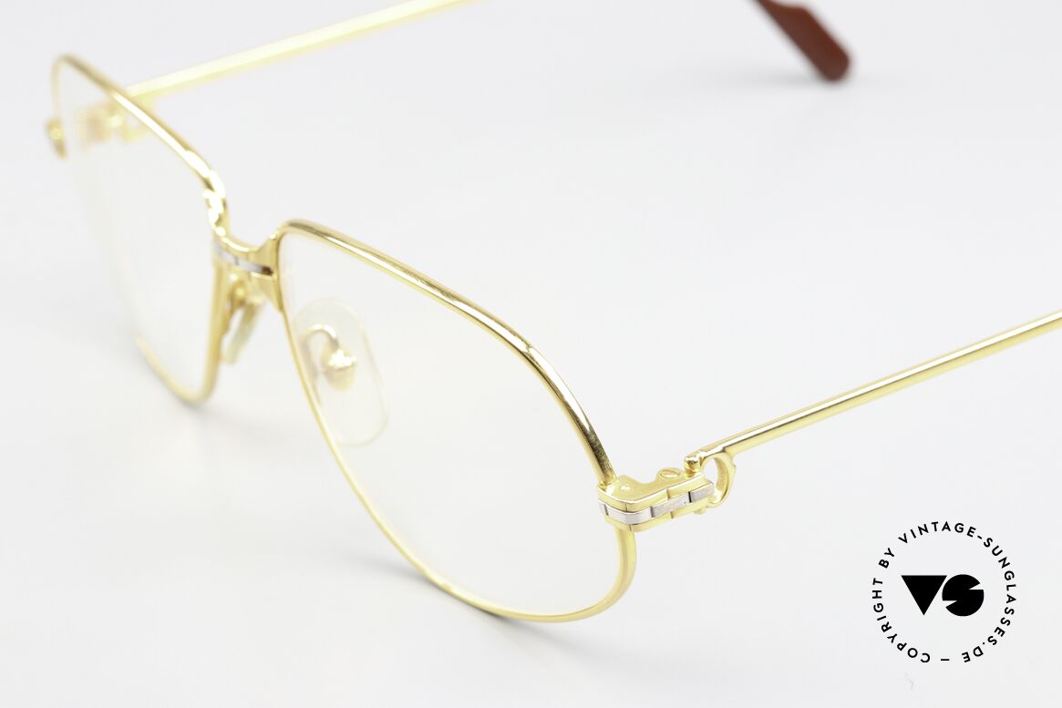 Cartier Panthere G.M. - M Vintage Brille 1988 Luxus, teure Luxus-Brillenfassung in Medium Größe 56-14, 135, Passend für Herren