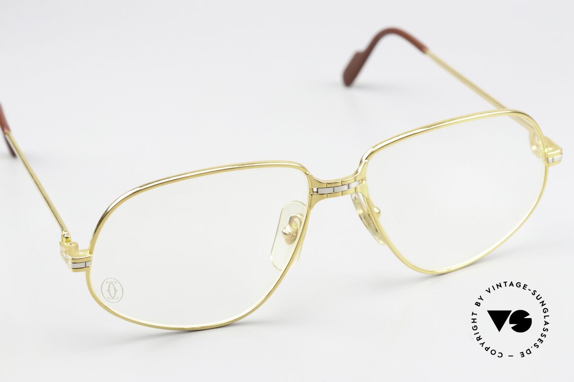 Cartier Panthere G.M. - M Vintage Brille 1988 Luxus, 22kt vergoldete Fassung (wie alle alten CARTIER Brillen), Passend für Herren