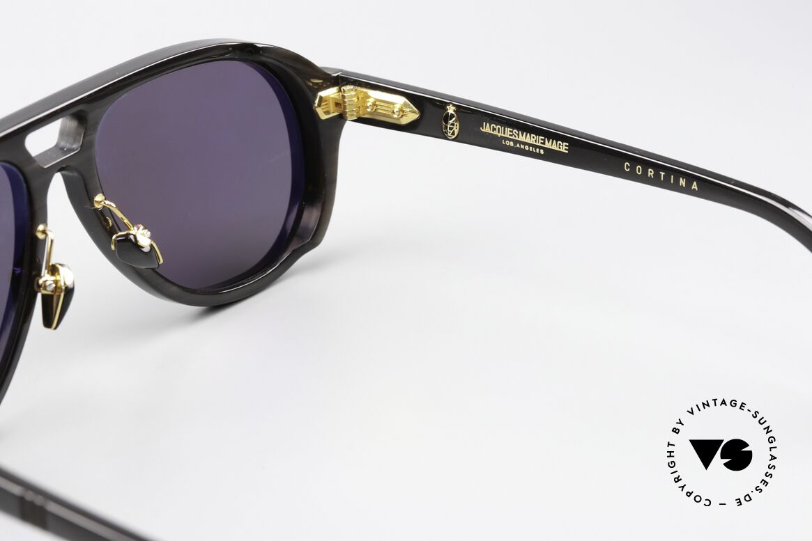 Jacques Marie Mage Billionaire Büffelhorn Aviator Brille, Größe: large, Passend für Herren